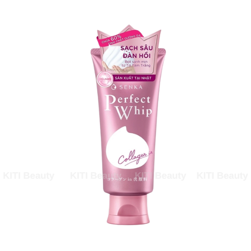 Sữa Rửa Mặt Senka Perfect Whip Collagen In Giúp Da Đàn Hồi 120gr